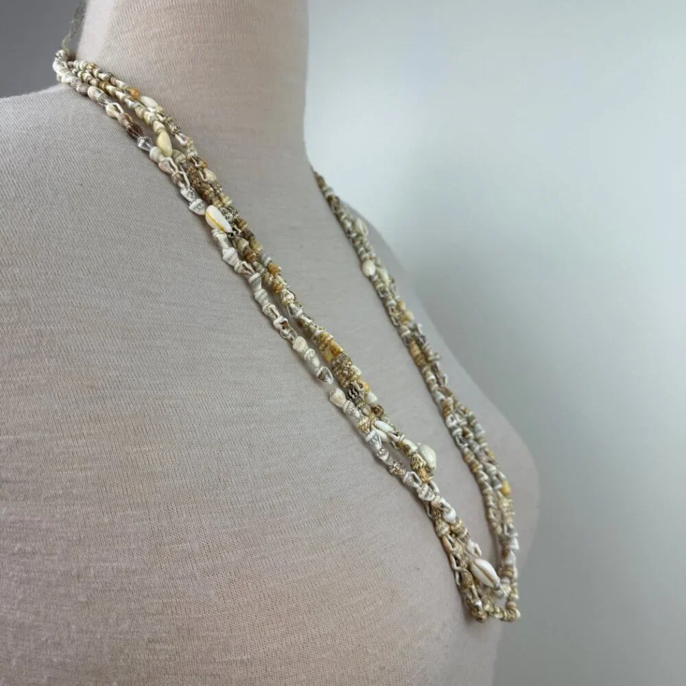 Set of Three Shell Bead Necklaces 35